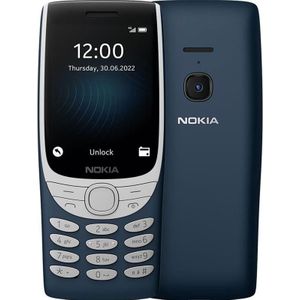 Nokia 8210 (Blauw) DS 2,8"" TFT LCD 240x320/128MB/48MB RAM/microSDHC/WiFi,BT,4G (2.80"", 128 MB, 0.30 Mpx, 4G), Sleutel mobiele telefoon, Blauw