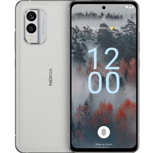 Nokia X30 5G 6, 43 inch Smartphone met AMOLED PureDisplay, FHD+, 8/256 GB, Gorilla Glass Victus, 3 jaar, PureView OIS 50MP camera, 33 W ultrasnel opladen, wit, 8 GB/256 GB