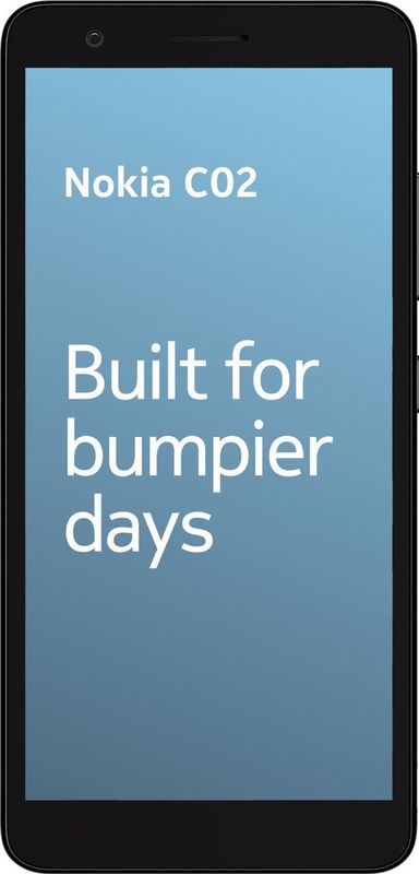 Nokia C02 TA-1460 DS - Smartphone - Zwart - 32 GB - 5.45 inch - Dubbele SIM - 4G