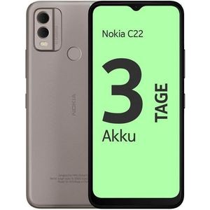 Nokia C22 (64 GB, Zand, 6.50"", Dubbele SIM, 13 Mpx, 4G), Smartphone, Bruin