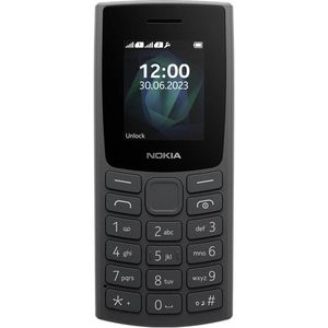 Nokia 105 4G (2023) (1.80"", 128 MB, 0 Mpx, 4G), Sleutel mobiele telefoon, Zwart