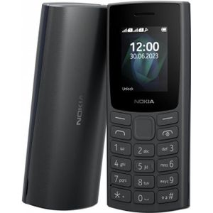 Nokia 105 (2023) (1.80"", 128 MB, 2G), Sleutel mobiele telefoon, Zwart