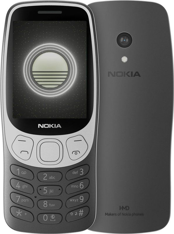 Nokia - 3210 4G Dual-SIM - Charcoal - 6GB/128GB