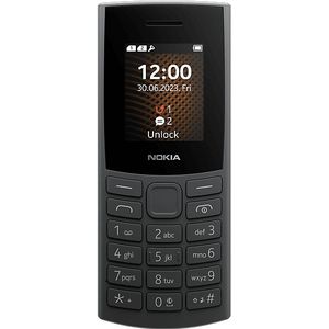 Nokia 105 (2023) (1.77"", 32 MB, 2G), Sleutel mobiele telefoon, Zwart