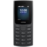 Nokia 110 functies telefoon met geïntegreerde MP3-speler, camera aan de achterkant, duurzame batterij en dicteerapparaat - houtskool