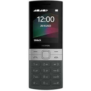 Nokia 150 functies telefoon met FM, camera met flits, krachtige accu, 20 stembewegingen en 30 tags achtergrondmodus - zwart