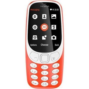 Nokia 3310 (2,4&quot;) Rood (2.40"", 16 MB, 2 Mpx, 2G), Sleutel mobiele telefoon, Rood