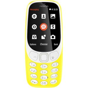 Nokia 3310 (2017) 2G (2.40"", 16 MB, 2 Mpx, 2G), Sleutel mobiele telefoon, Geel