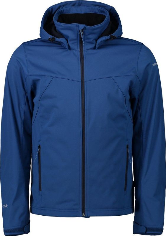 Icepeak - BIGGS - Softshelljack - Navy Blue - Waterafstotend - Winddicht