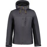 ICEPEAK - BAZINE Softshell - Antraciet - Materiaal met Waterafstotende Afwerking