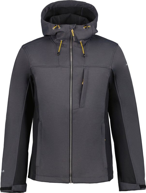 ICEPEAK - BAZINE Softshell - Antraciet - Materiaal met Waterafstotende Afwerking
