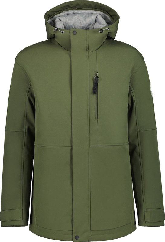Icepeak - Asheboro - Gevoerde Softshell - Dark Green - Functioneel Materiaal