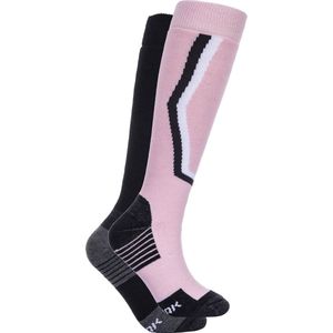 ICEPEAK ILSENBURG Skisokken - Pink - Merinowol Mix - Knie Lengte