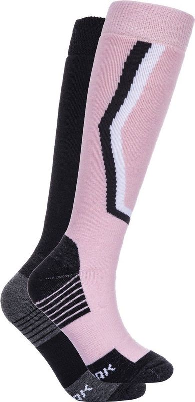 ICEPEAK ILSENBURG Skisokken - Pink - Merinowol Mix - Knie Lengte