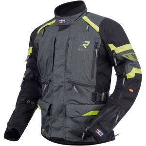 Rukka - Madagasca-R - Motorjas - Zwart Grijs Geel - Cordura Polyester