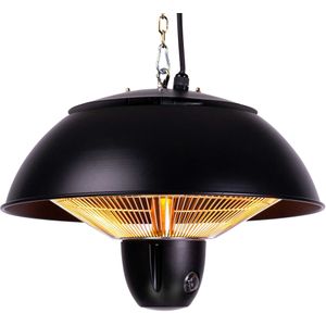Alpina Terrasverwarmer Infrarood Verwarming - Heater 2000W Met Afstandsbediening Hangend Model Plafond Of Wandmontage Terrasheater Ip55 Gecertificeerd 2 Verwarmingsstanden 675 X 105 X 7 Cm