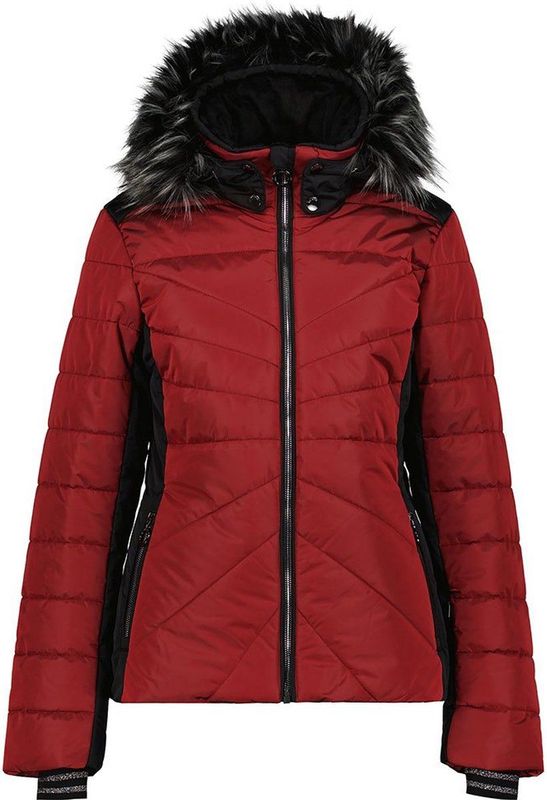 Luhta - Dames Jas - Slank Model - Waterafstotend - Geribbelde Binnenmouwen - Zwart