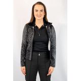 Luhta Pallastunturi Casual Vest Dames Zwart dessin