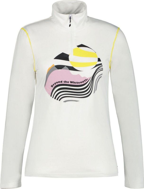 Longsleeve Icepeak Women Ellery 1/2 Zip Shirt Optic White