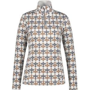 Luhta Dames Hamanki Pully Print Wit/Beige