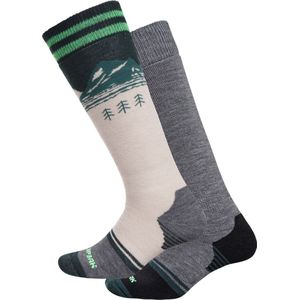 Icepeak - Itasca - Ski Sokken - Zwart - 75% Acryl, 20% Polyamide, 5% Elastaan