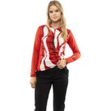Ice Peak Fenton Ski Pully Dames Rood dessin