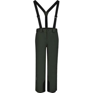Icepeak - Kinder skibroeken - Lisman Junior Wadded Salopette Dark Green voor Unisex - Kindermaat 128 cm - Groen