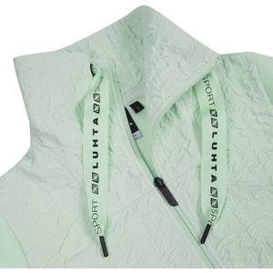 Luhta Isovuori Fleece Sweater Dames - Groene Kleur met Rits