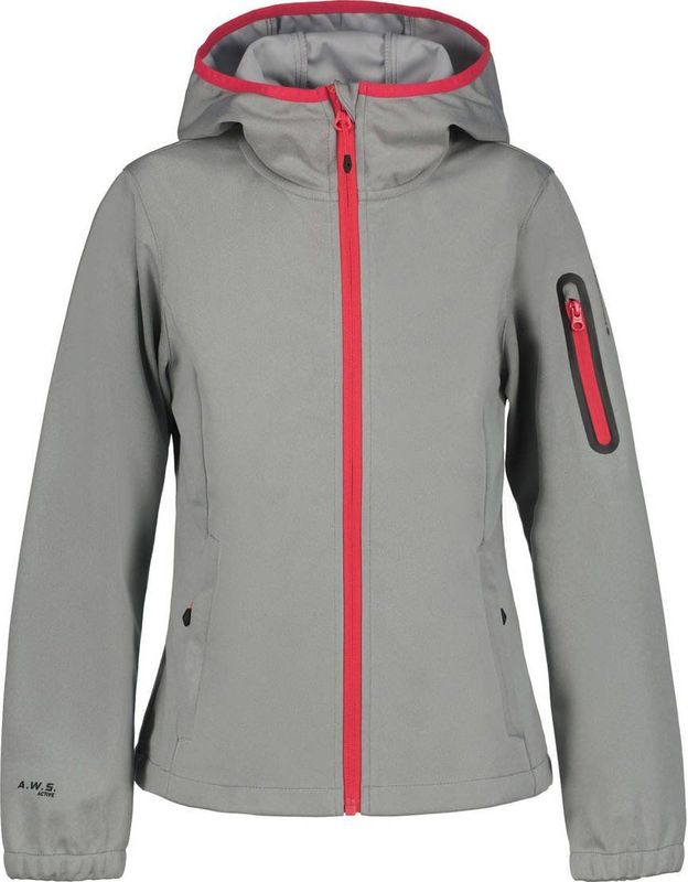 Icepeak - Kaneohe - Softshell Jack - Grijs/Rood - Ademend en Waterdicht