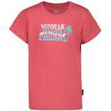 Icepeak - Crop Sportshirt - Blauw - Katoen - Korte Mouwen