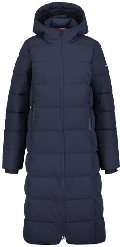 ICEPEAK - BRILON - Dames Coat - Donker Blauw - Lange Pasvorm - Waterdicht