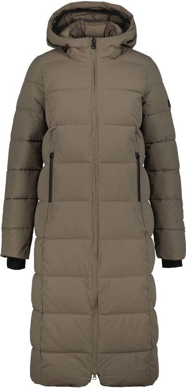 Icepeak - Brilon - Dames Coat - Antiek Groen - Lange Pasvorm - Waterdicht
