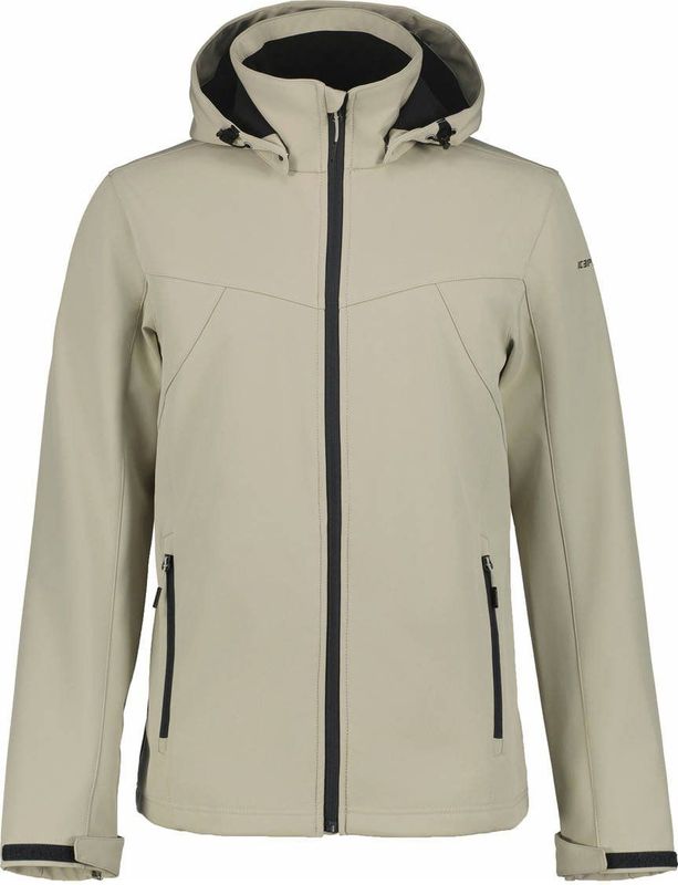 Icepeak - BRIMFIELD - Softshell-jack - Grijs - Met Afneembare Capuchon
