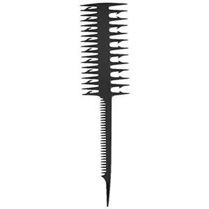 ANGREK Dubbel Zijde Kam Dunne Brede Tand Highlighting Haar Kam Professionele Stuk Strip Gekleurde Volumizer Haar Kam Borstel Haar Styling Tool