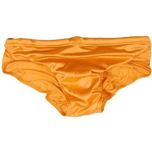 AnyuA Heren Lage Taille Elasticiteit Zwembroek Board Surf Badmode Slips, Oranje, XL