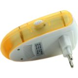 6W elektronische ultrasone elektromagnetische golf Anti mug Rat Insect Pest Repeller met licht  EU stekker  AC 90-240V(Yellow)