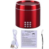 Draagbare ware draadloze Stereo Mini Bluetooth Speaker met LED Indicator & slinger voor iPhone  Samsung  HTC  Sony en andere Smartphones (rood)