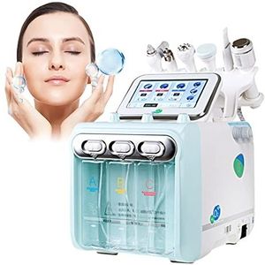 OD.zepp Professionele 6-in-1 diamantmicrodermabrasiemachine multifunctionele huidreiniging Hydrodermabrasie Hydra gezichtsmassagemachine poriënreiniging kleine bubbelschoonheidsmachine