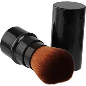 Gladde zachte make-up borstel poeder minerale foundation mengen blush polijsten make-up borstel voor vrouwelijke meisjes (zwart)