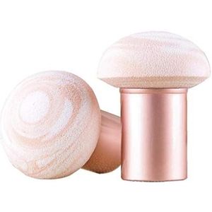 Cosmetic Puff make-up kwast spons kwast paddenstoelkop Wet Concealer Foundation cosmetische kwast gereedschap roze en goud