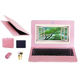 FANCY CHERRY 10 inch 8 GB laptop netbook notebook pc Ultrabook Android 4.4 HDMI Dual Core WIFI camera, accessoires laptoptas + muis + muismat + oortelefoon (roze)