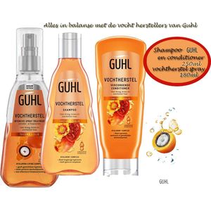 Guhl-  Vochtherstellende shampoo - 250ml en vochtbalans crème conditioner - 250ml