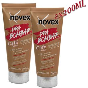 DUO PAK:  Novex Pra Bombar - Coffee  - Conditioner  2X 200ml