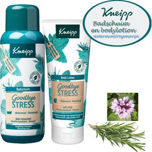 Kneipp badset: Goodbye stress badschuim 200ml en Bodylotion 200ml