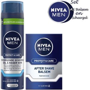 Nivea Men set: After shave balsem 100ml en scheergel 200ml