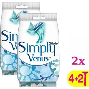Gillette Venus Wegwerpmesjes Simply Venus -2x 6 stuks- voordeelpak