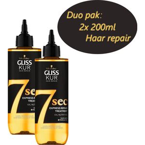 Gliss Kur - 7 sec Express Repair Treatment Oil Nutritive - Haarolie - 2x 200 ml