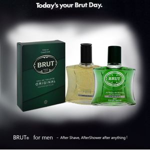 Geschenktasje voor mannen: Brut Aftershave 100ml en Eau de toilette 100ml - Original