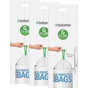 Brabantia Vuilniszakken maat G 30 liter (20 zakken per rol) 246265 3 stuks