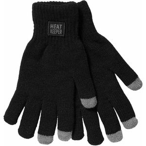 Thermo heren - Handschoenen met touchscreen- Zwart - S/M - Winter